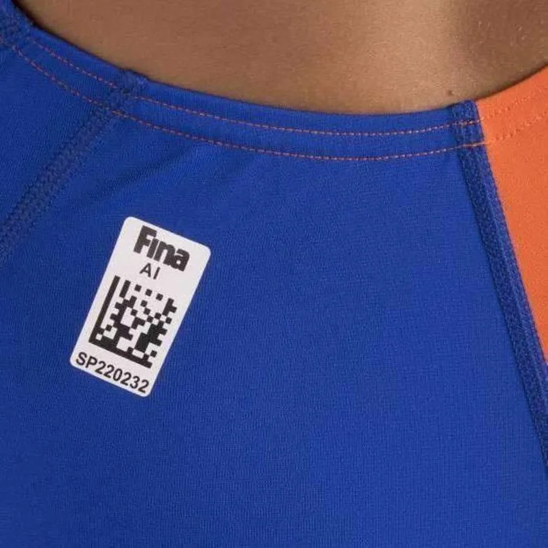 Speedo Fastskin Junior Endurance+ Openback Kneeskin Blue/Orange-5